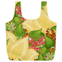 Pattern Texture Leaves Full Print Recycle Bag (xl) by Proyonanggan