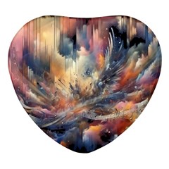 Fa1b89bd-d225-4e0a-b736-7b40b9a60316 Heart Glass Fridge Magnet (4 Pack) by RiverRootz