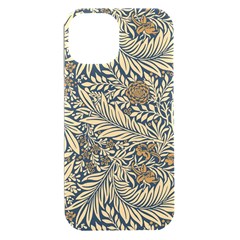 Brown Vintage Background Vintage Floral Pattern Iphone 15 Plus Black Uv Print Pc Hardshell Case