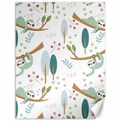 Pattern Sloth Woodland Canvas 12  X 16  by Hannah976