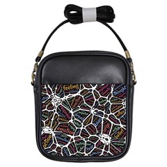 Mental Human Experience Mindset Girls Sling Bag by Paksenen