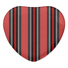 Streifen Heart Glass Fridge Magnet (4 Pack) by 2607694c