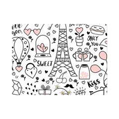 Big Collection With Hand Drawn Objects Valentines Day Premium Plush Fleece Blanket (mini) by Bedest