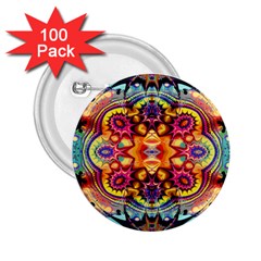 Gelb Floral 2 25  Buttons (100 Pack)  by 2607694c