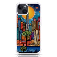 City New York Nyc Skyscraper Skyline Downtown Night Business Urban Travel Landmark Building Architec Iphone 14 Tpu Uv Print Case by Posterlux