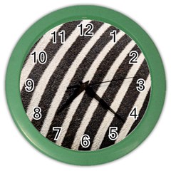 Zebra Zebra Pattern Zebra Fur Zebra Print Strip Color Wall Clock by Azkajaya