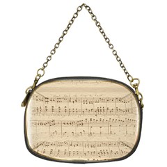 Vintage Beige Music Notes Chain Purse (one Side) by Loisa77