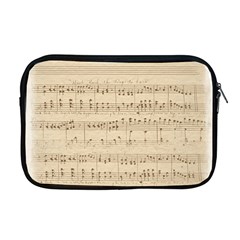 Vintage Beige Music Notes Apple Macbook Pro 17  Zipper Case by Loisa77