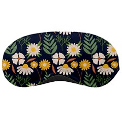 Flower Grey Pattern Floral Sleep Mask