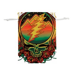 Grateful Steal Your Face Deadhead Hippie Logo Symbol Lightweight Drawstring Pouch (s) by Loisa77