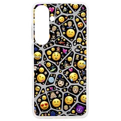 Mental Emojis Emoticons Icons Samsung Galaxy S24 Ultra 6 9 Inch Tpu Uv Case by Paksenen