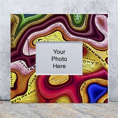 Chaos Unknown Unfamiliar Strange White Wall Photo Frame 5  X 7  by Paksenen