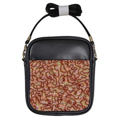 Mind Brain Thought Mental Girls Sling Bag by Paksenen