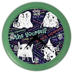 Experience Feeling Clothing Self Color Wall Clock