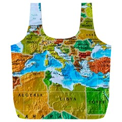 World Map Full Print Recycle Bag (xxxl) by Ket1n9