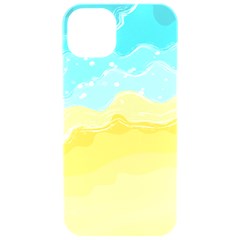 Abstract Background Beach Coast Iphone 15 Pro Black Uv Print Pc Hardshell Case