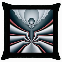 Altrosa Fractal Throw Pillow Case (black) by dedoma