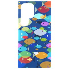 Illustrations Sea Fish Swimming Colors Samsung Galaxy S24 Ultra 6 9 Inch Black Tpu Uv Case