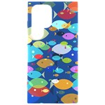 Illustrations Sea Fish Swimming Colors Samsung Galaxy S24 Ultra 6.9 Inch Black TPU UV Case Front