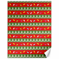 Christmas-papers-red-and-green Canvas 12  X 16  by Bedest