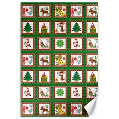 Christmas Paper Christmas Pattern Canvas 20  X 30  by Bedest