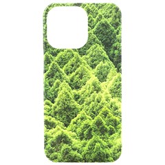 Green Pine Forest Iphone 15 Pro Max Black Uv Print Pc Hardshell Case