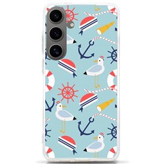 Nautical Marine Symbols Seamless Pattern Samsung Galaxy S24 Ultra 6 9 Inch Tpu Uv Case by Hannah976