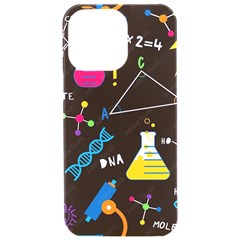 Science Lesson Flat Vector Seamless Pattern Iphone 15 Pro Max Black Uv Print Pc Hardshell Case by Loisa77