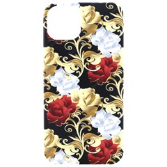 Roses Seamless Pattern Floral Iphone 15 Pro Black Uv Print Pc Hardshell Case