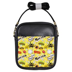 Cartoon Comics Pattern Girls Sling Bag by Loisa77