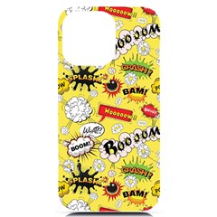 Cartoon Comics Pattern Iphone 14 Pro Max Black Uv Print Case by Loisa77