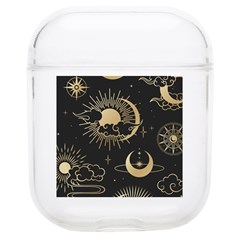 Asian Seamless Pattern With Clouds Moon Sun Stars Vector Collection Oriental Chinese Japanese Korean Soft Tpu Airpods 1/2 Case by Grandong