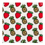 Strawberries Pineapples Fruits Banner and Sign 4  x 4  Front