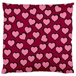 Pattern Pink Abstract Heart 16  Baby Flannel Cushion Case (Two Sides) Front