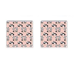 Cute Panda Animal Pattern Cufflinks (square) by Perong