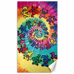 Tie Dye Grateful Dead Bears Canvas 40  X 72  by Perong