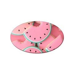 Aesthetic Cute Kawaii Watermelon Sticker Oval (10 Pack) by Perong