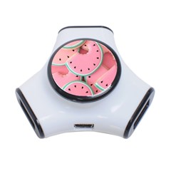 Aesthetic Cute Kawaii Watermelon 3-port Usb Hub by Perong