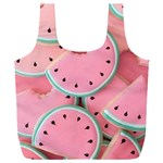 Aesthetic Cute Kawaii Watermelon Full Print Recycle Bag (XXL) Back