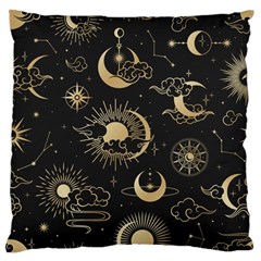 Asian Seamless Pattern With Clouds Moon Sun Stars Vector Collection Oriental Chinese Japanese Korean Large Premium Plush Fleece Cushion Case (one Side)