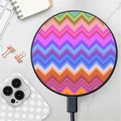 Pattern Chevron Zigzag Background Wireless Fast Charger(black) by Grandong