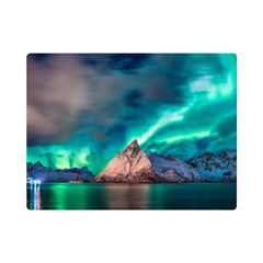 Amazing Aurora Borealis Colors Premium Plush Fleece Blanket (mini) by Grandong