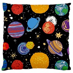 Space Galaxy Art Cute Art Standard Premium Plush Fleece Cushion Case (two Sides)