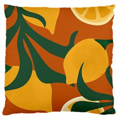 Lemon Citrus Fruit Summer Painting Drawing 16  Baby Flannel Cushion Case (two Sides)