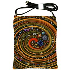 Swirl Vortex Emoji Cyclone Motion Art Shoulder Sling Bag