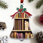 Books Bookshelves Office Fantasy Background Artwork Book Cover Apothecary Book Nook Literature Libra Metal Holly Leaf Bell Ornament Front