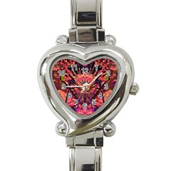 Trippy Garland Heart Italian Charm Watch by MRNStudios