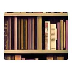 Books Bookshelves Office Fantasy Background Artwork Book Cover Apothecary Book Nook Literature Libra Two Sides Premium Plush Fleece Blanket (mini) by Posterlux