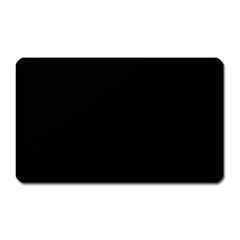 Plain Black Black Magnet (rectangular) by kyorashop23