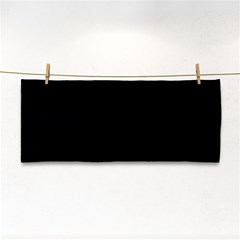 Plain Black Black Hand Towel by kyorashop23